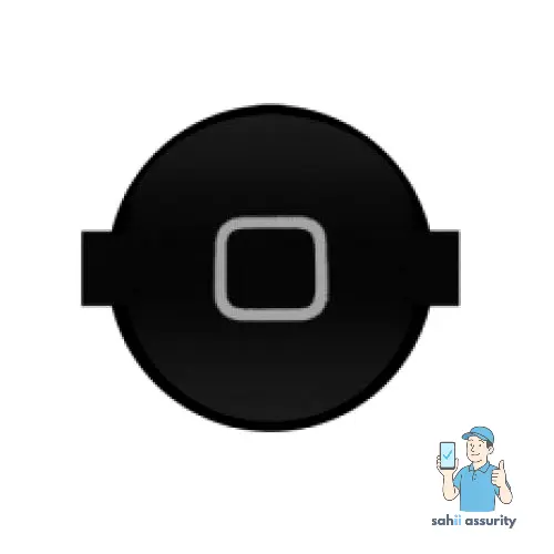 Home Button Outer for Apple iPhone 4 Black